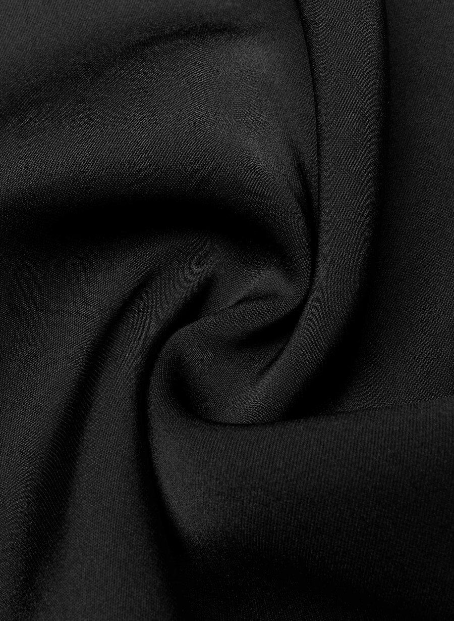 camicetta in raso nominee nera