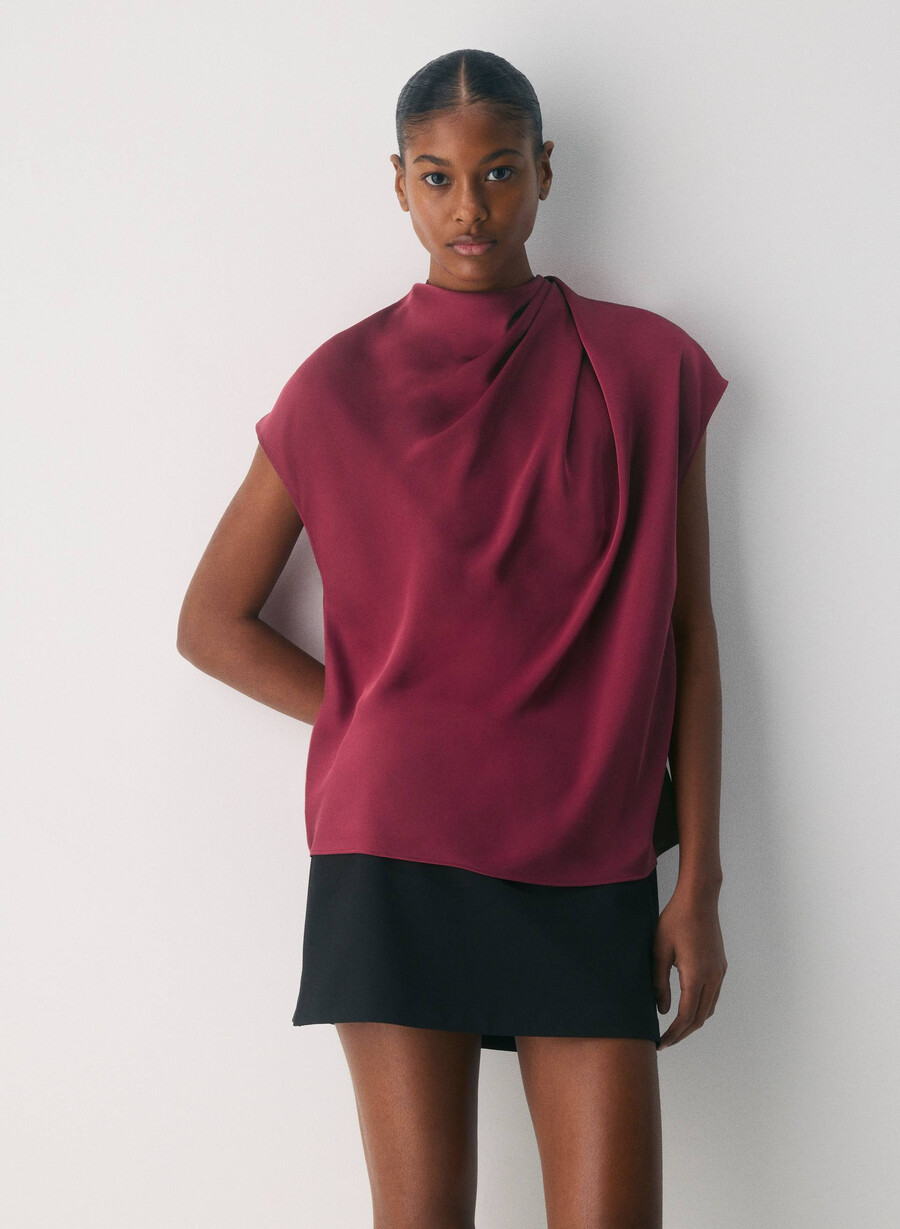 camicetta in raso candidata juicy rose