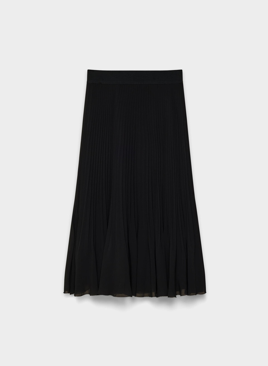 gonna plissettata twirl nera