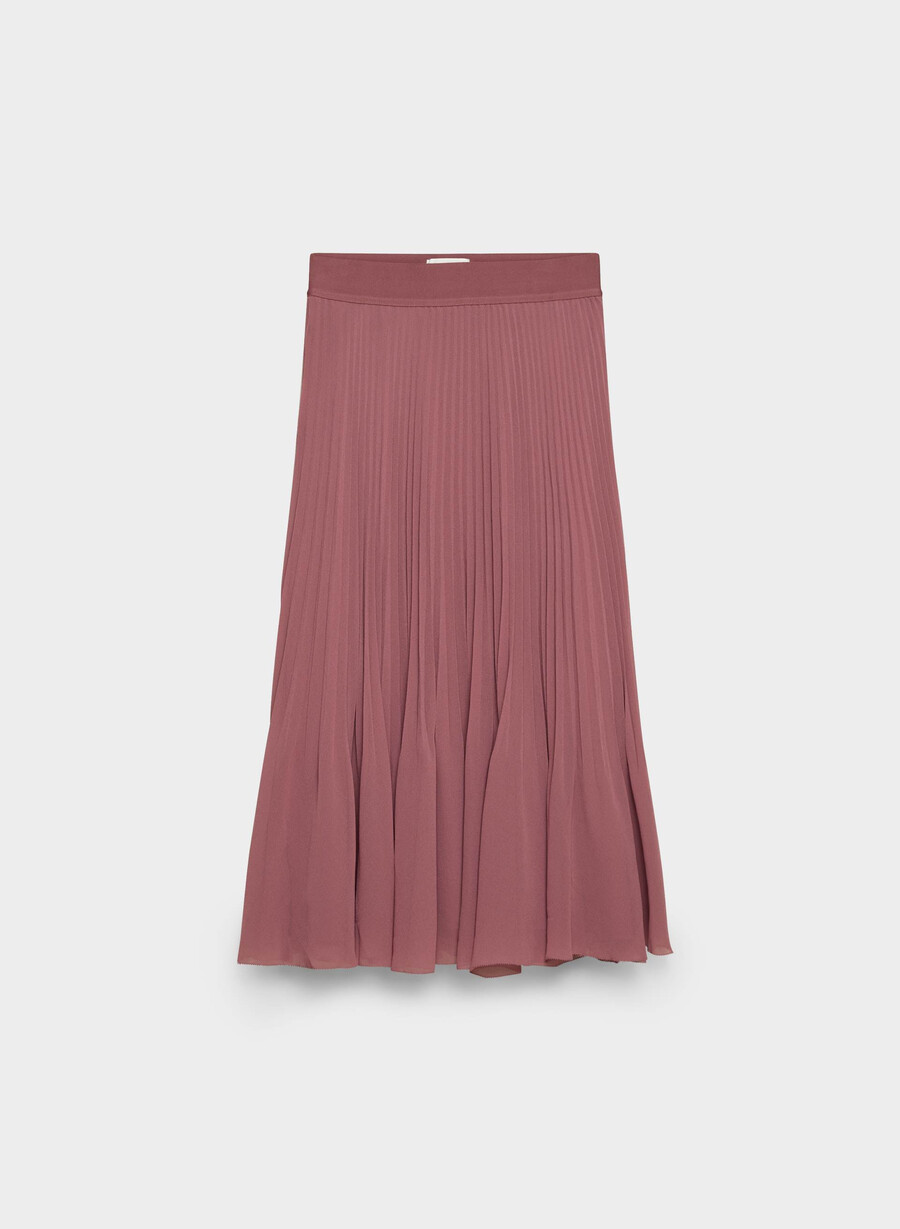 gonna plissettata twirl opera rose