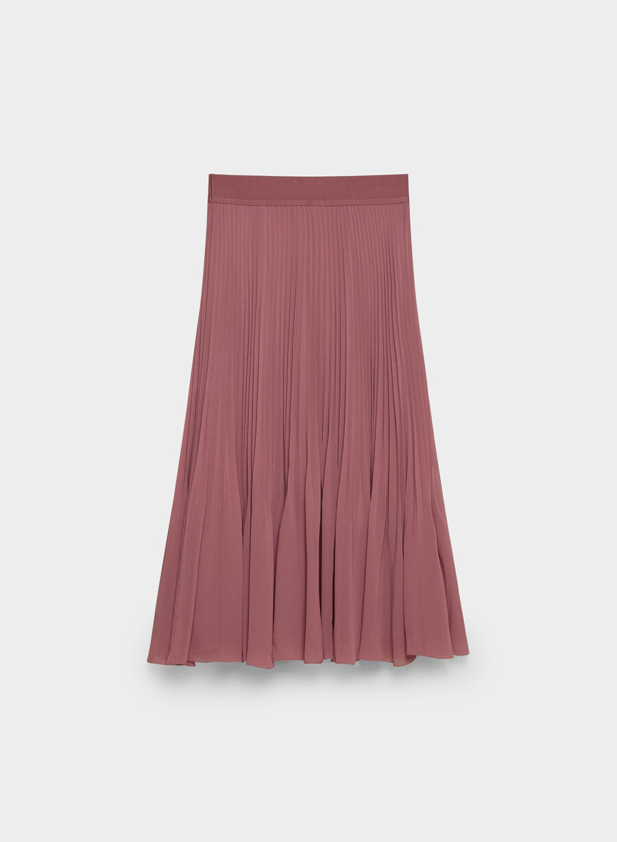 gonna plissettata twirl opera rose
