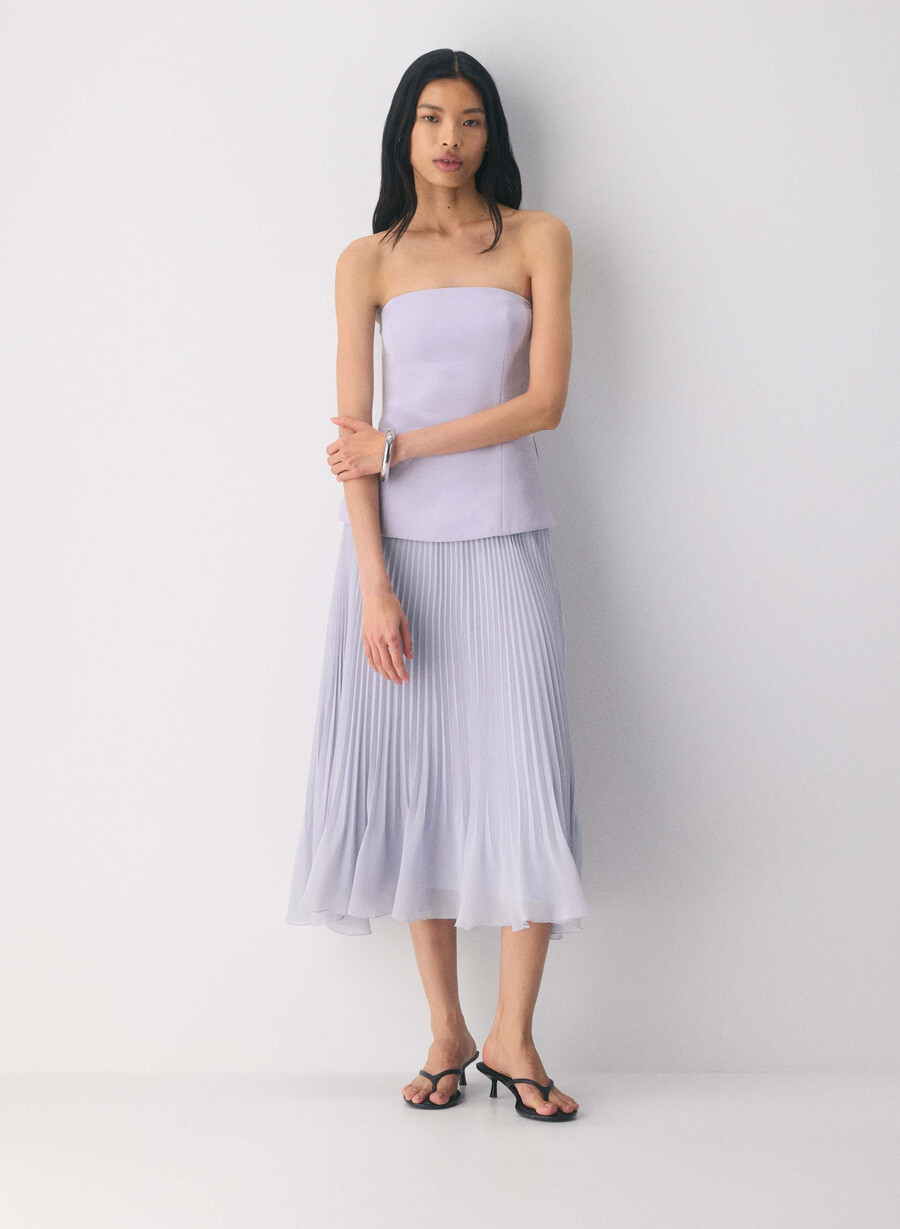 gonna plissettata twirl wildflower lilla