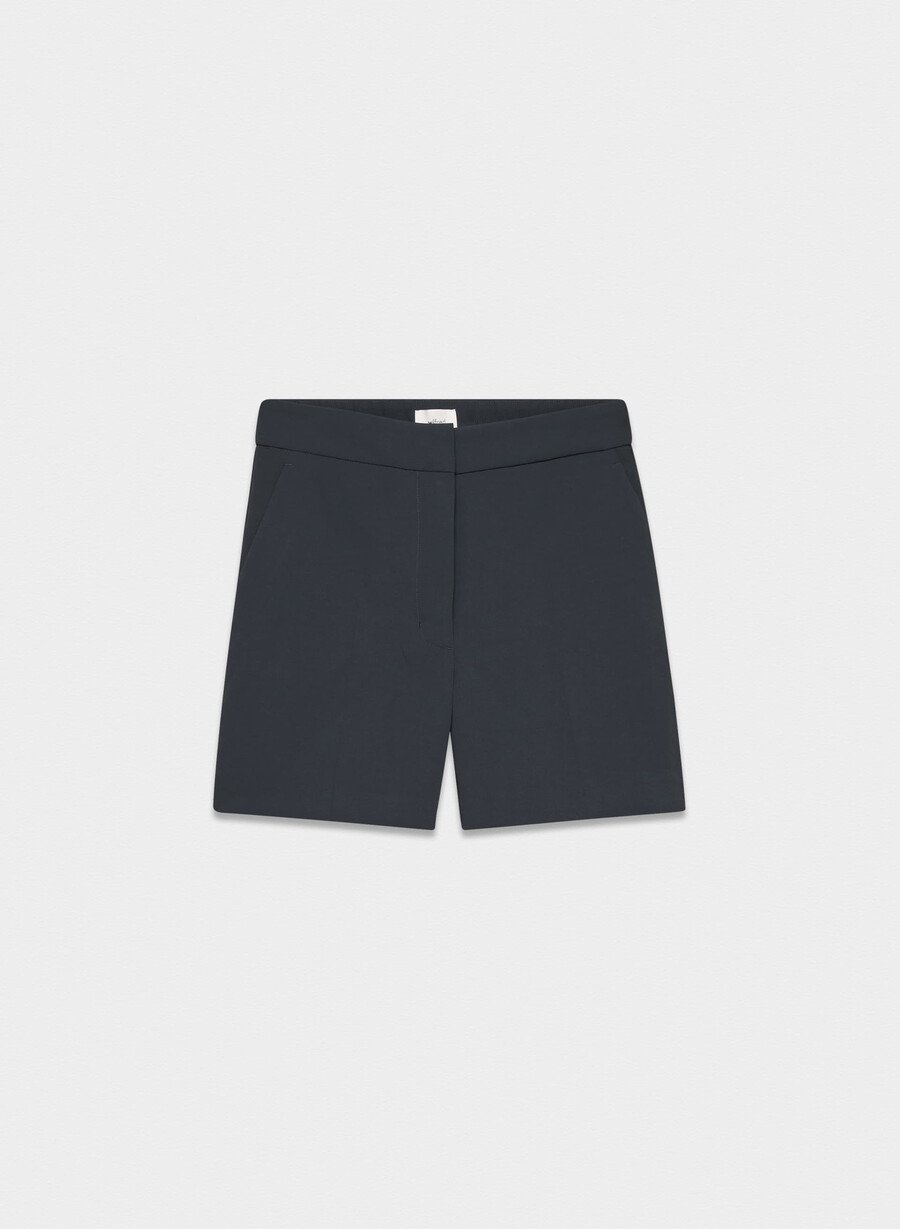 the limitless short mid-thigh - crepette dark navy