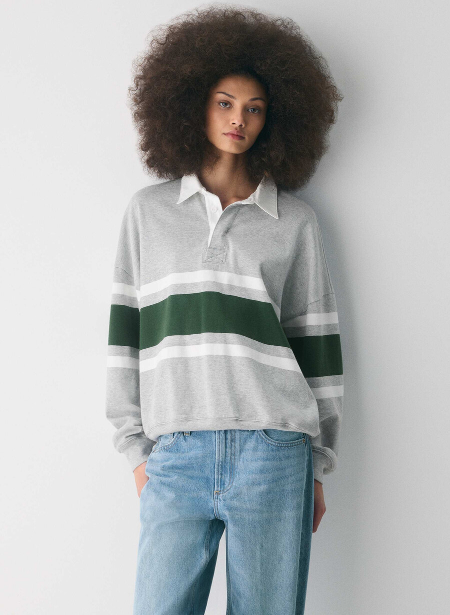 polo a maniche lunghe mighty cotton lomu hthr chrm campus gr