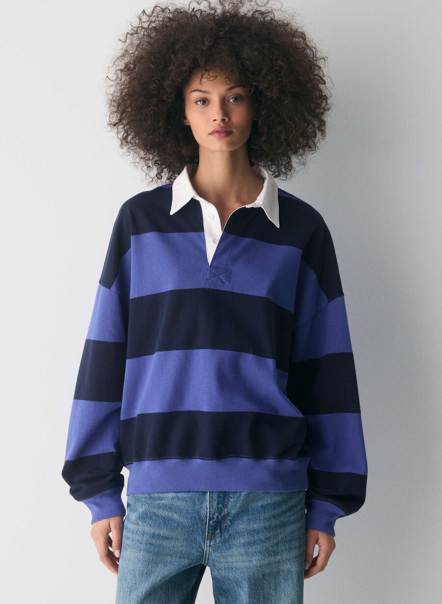 polo a maniche lunghe lomu mighty cotton moonsail bl admiral