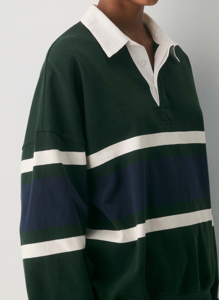 polo a maniche lunghe lomu mighty cotton figtree grnadmiral