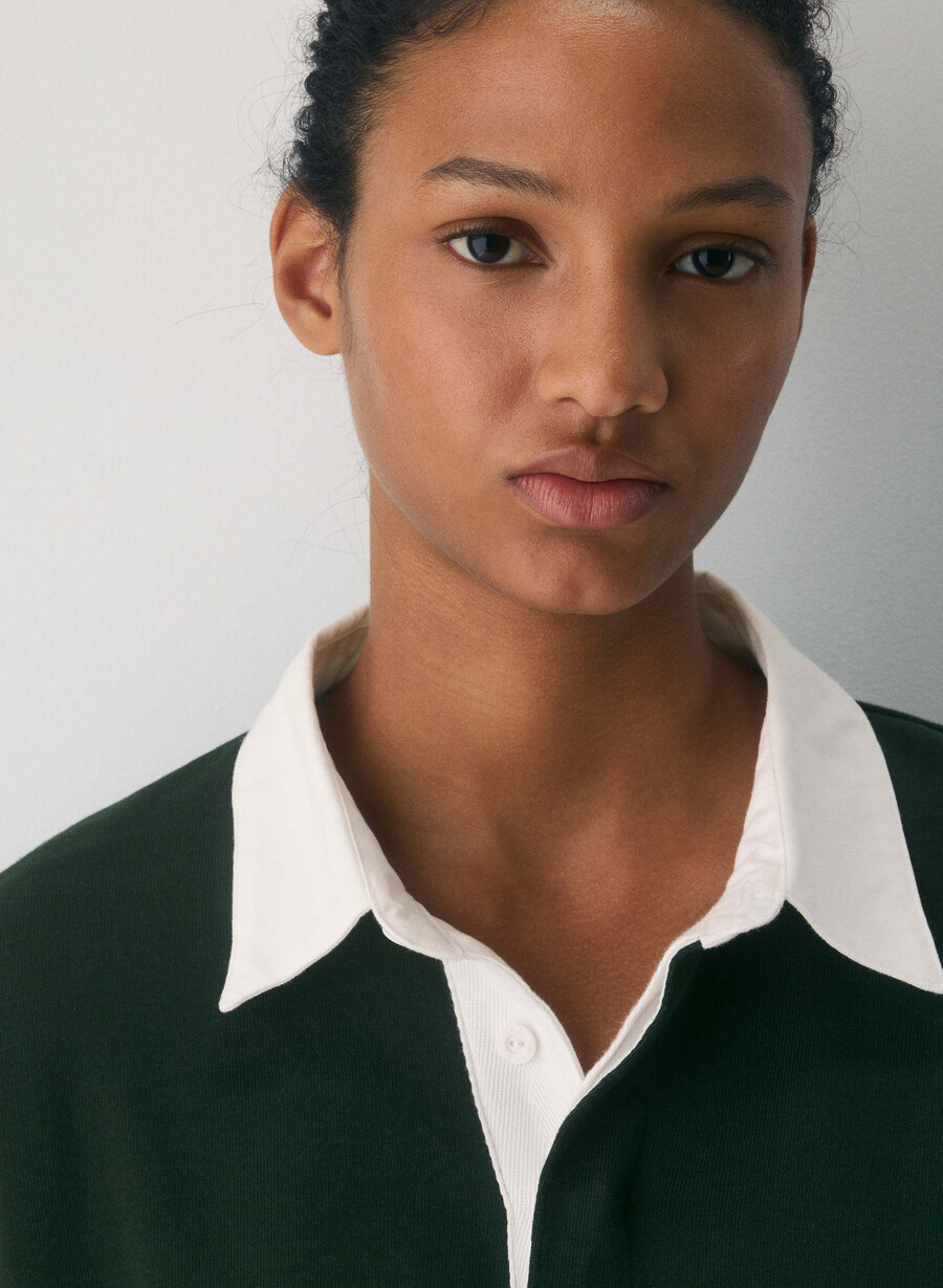 polo a maniche lunghe lomu mighty cotton figtree grnadmiral