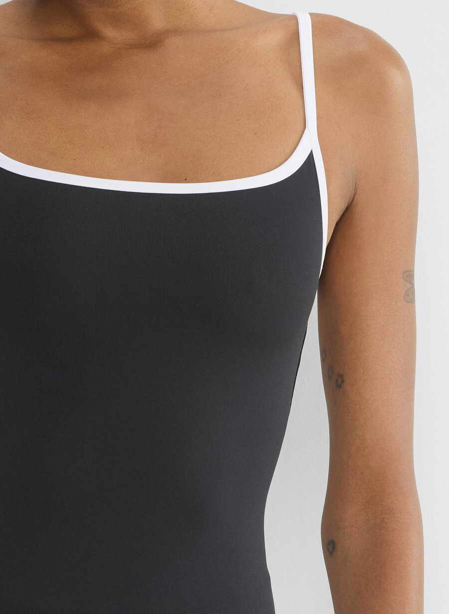 canotta original contour swoop cami nerobianco