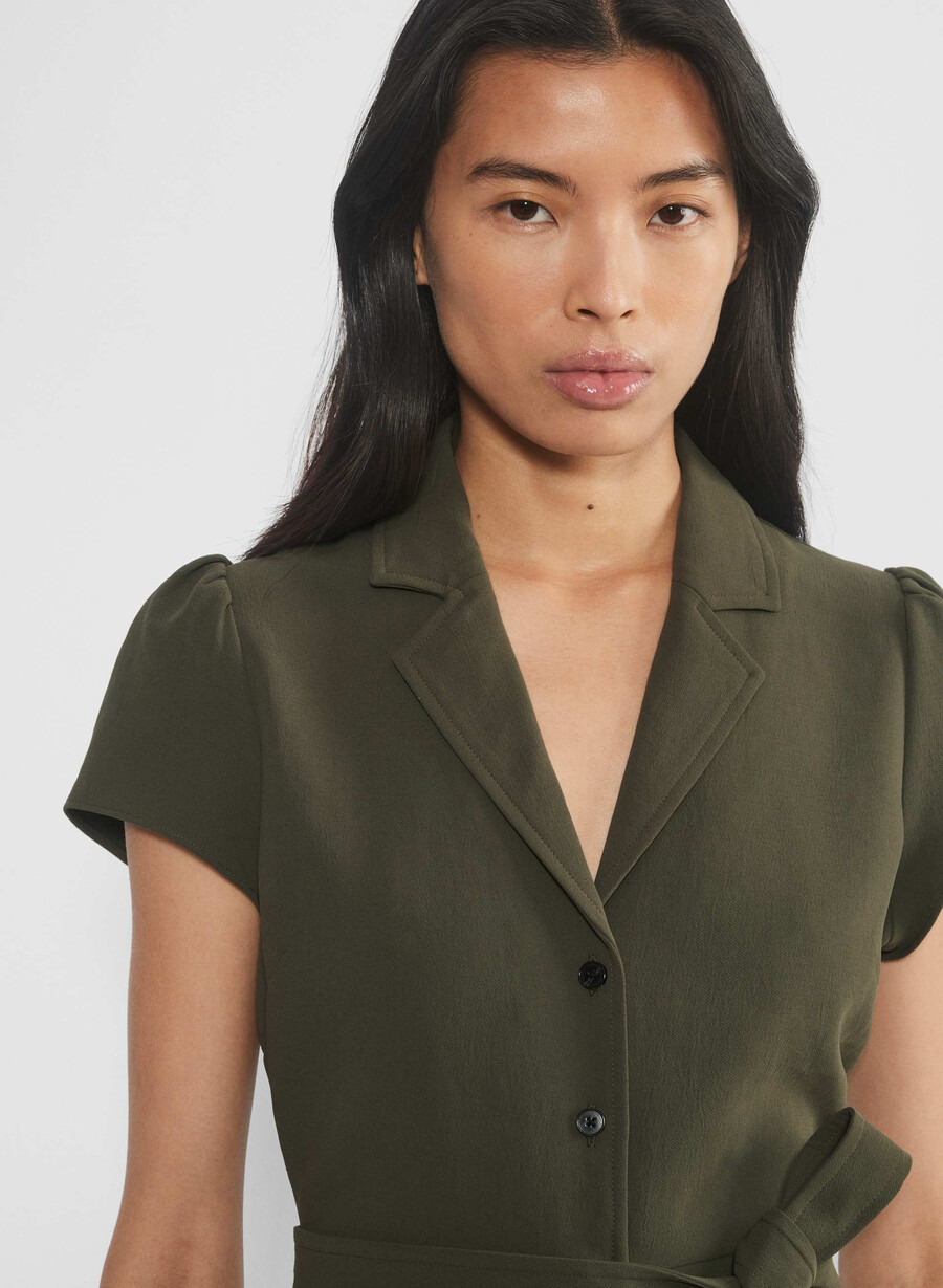 abito camicia oliva scuro