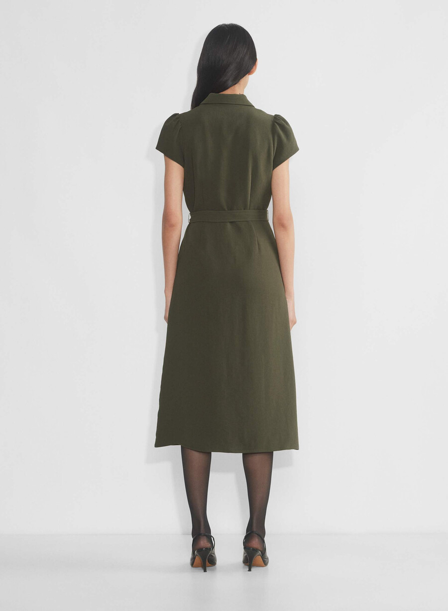 abito camicia oliva scuro