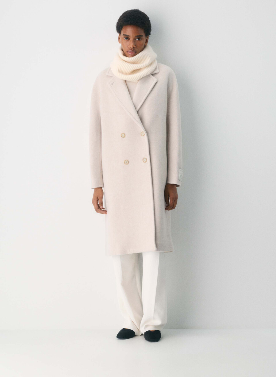 scaldacollo a coste in cashmere whisper white