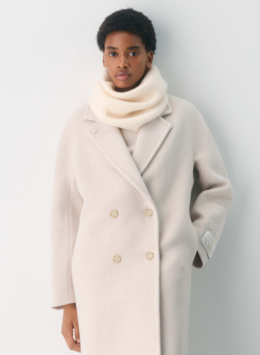 scaldacollo a coste in cashmere whisper white