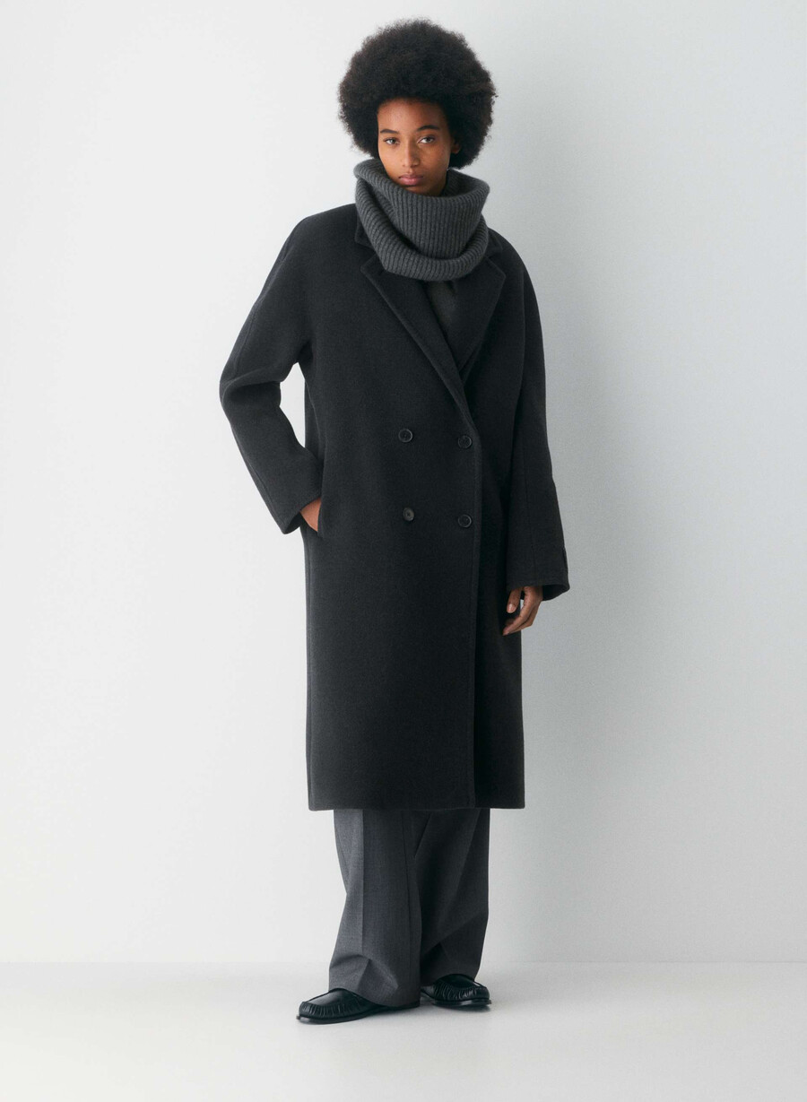 scaldacollo a coste in cashmere heather charcoal