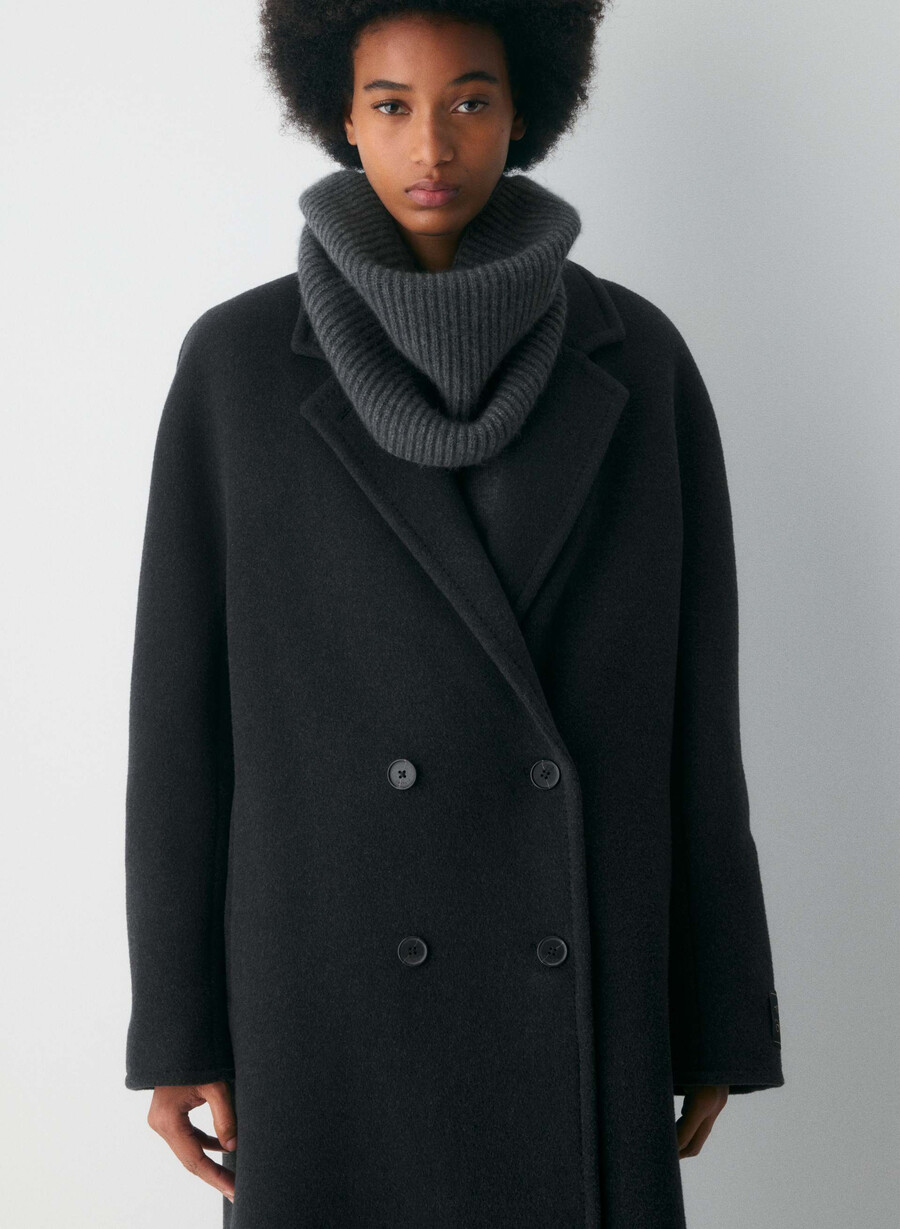 scaldacollo a coste in cashmere heather charcoal