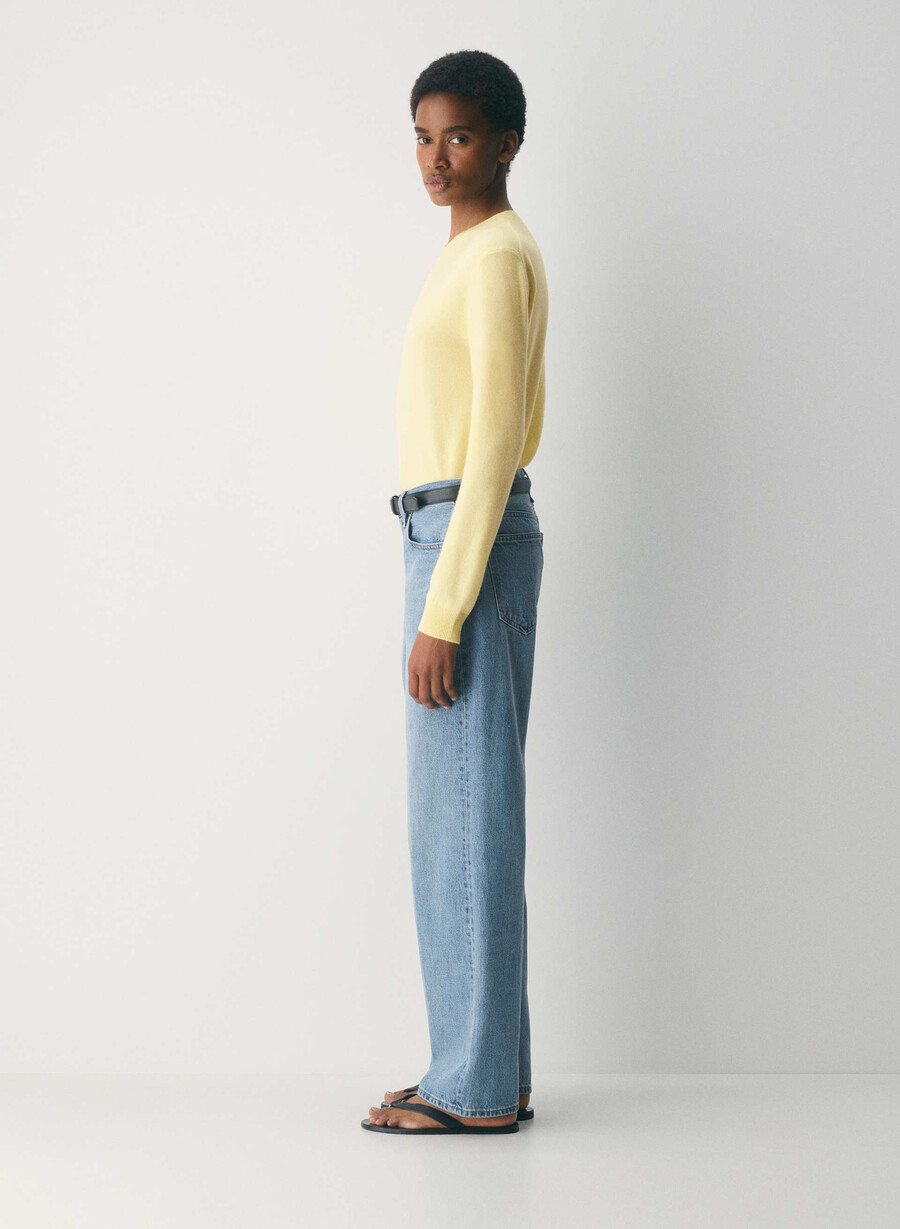 maglione touchstone in cashmere nudo lemonade