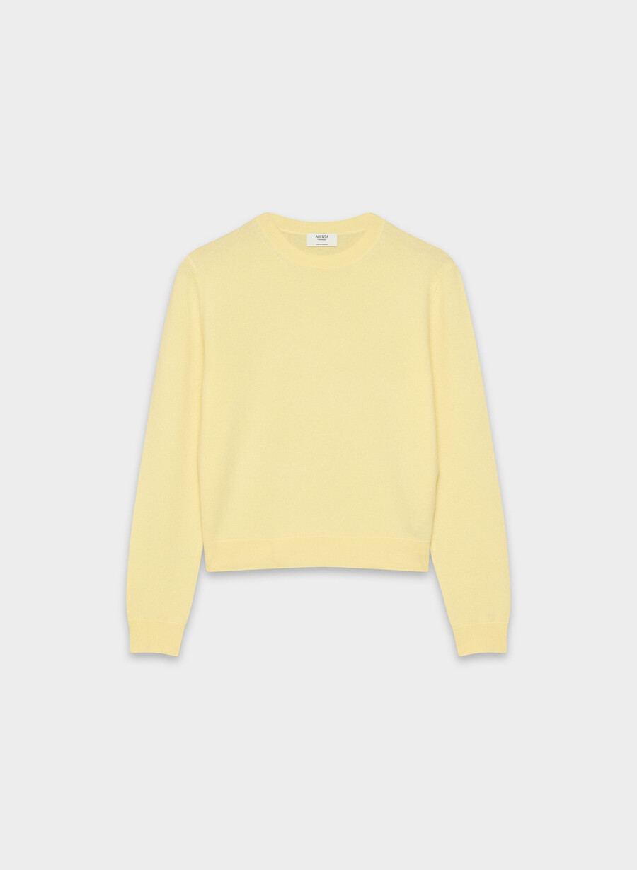 maglione touchstone in cashmere nudo lemonade