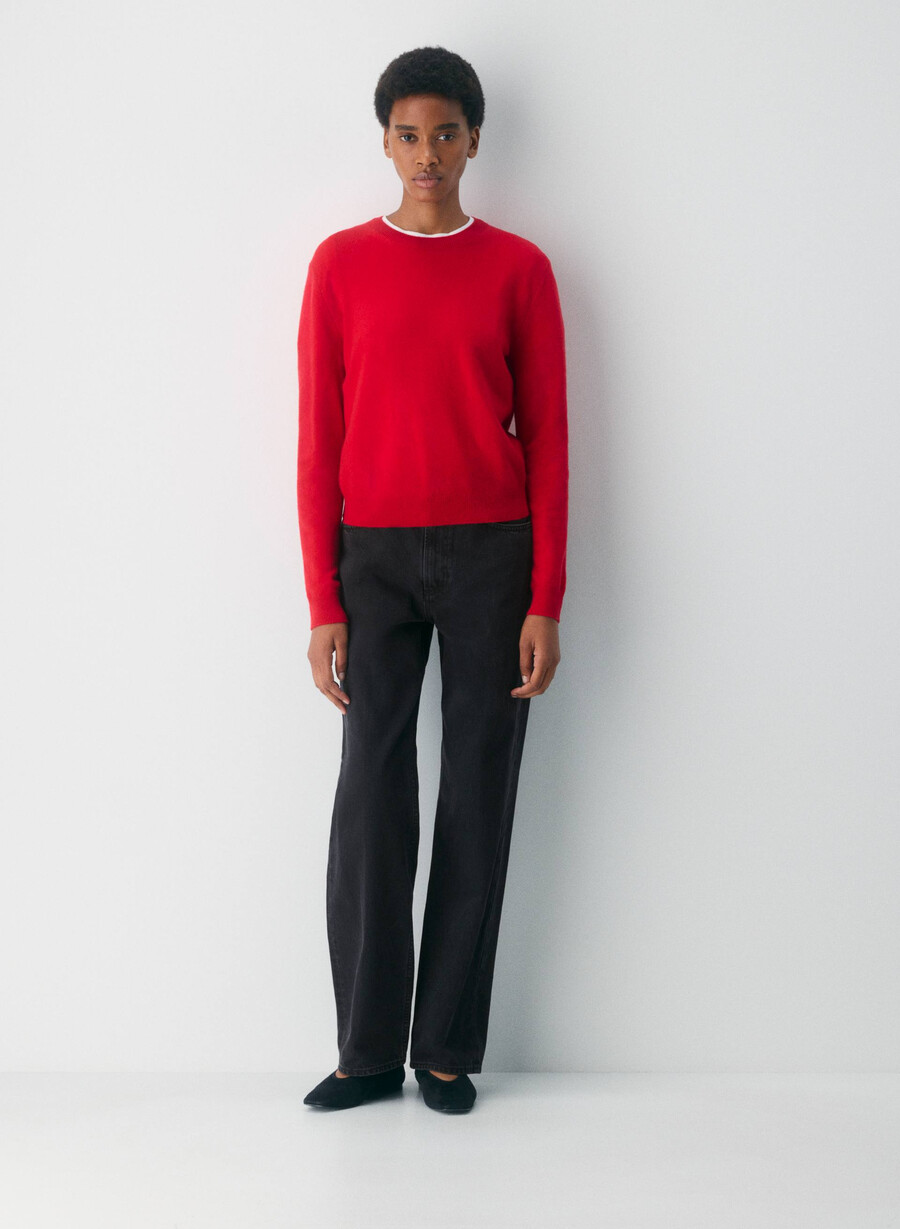 maglione bare cashmere touchstone rosso lampeggiante