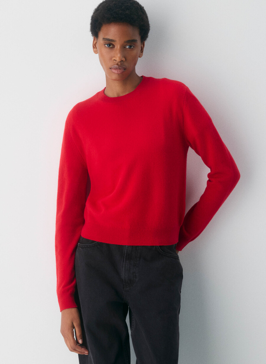 maglione bare cashmere touchstone rosso lampeggiante