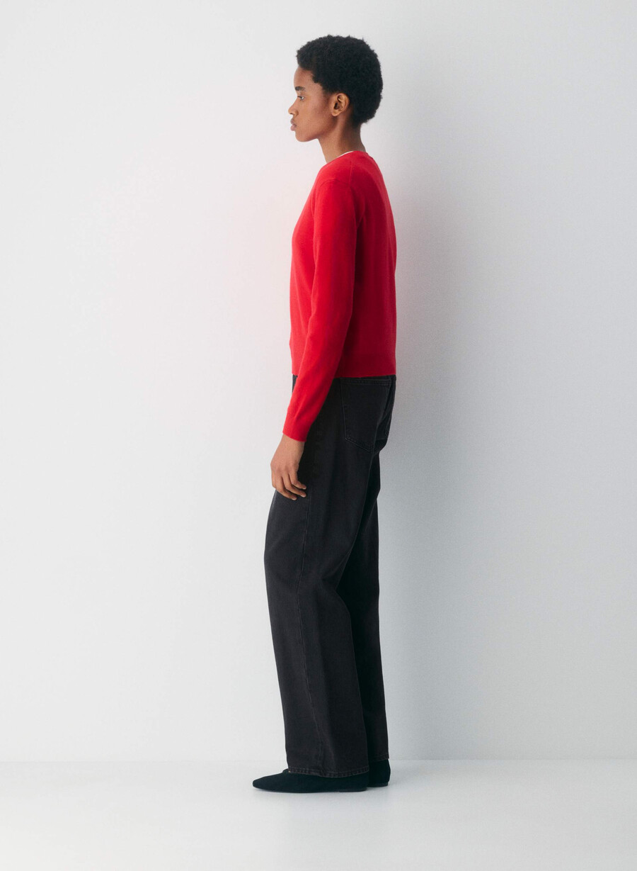 maglione bare cashmere touchstone rosso lampeggiante