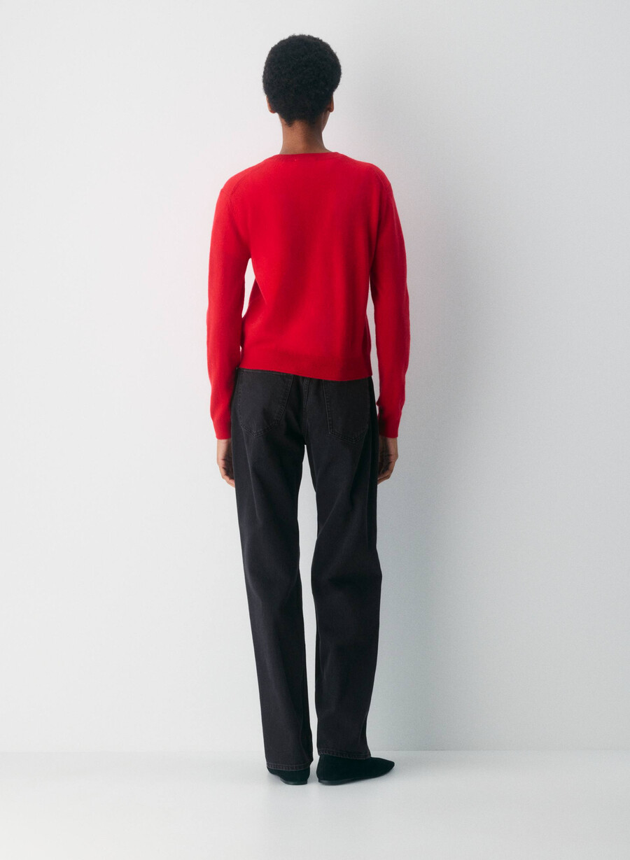 maglione bare cashmere touchstone rosso lampeggiante