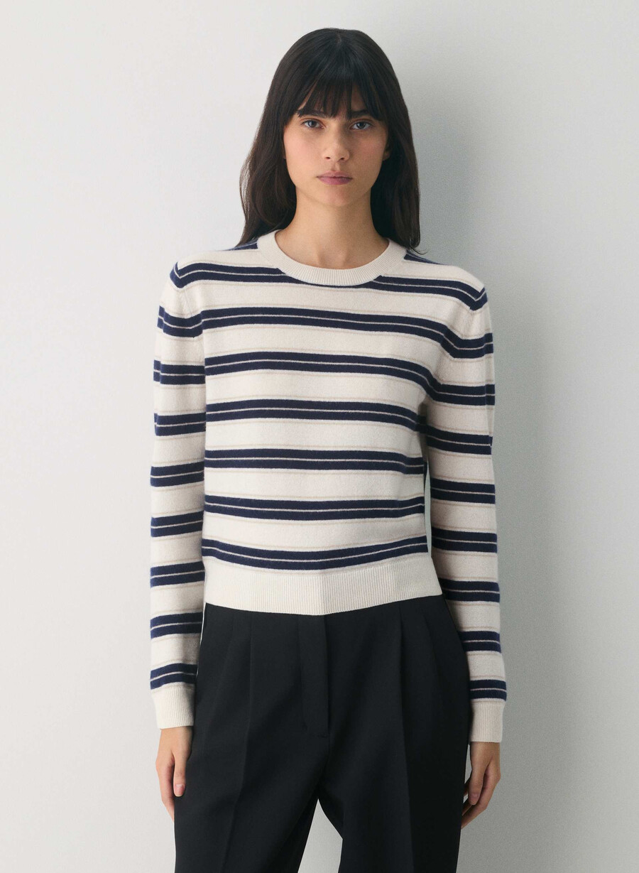 maglione touchstone in cashmere nudo lt birch admiral