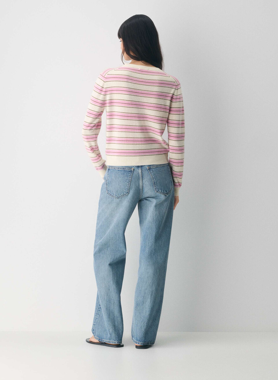 cardigan bare cashmere exemplar lght brch jlybn pnk