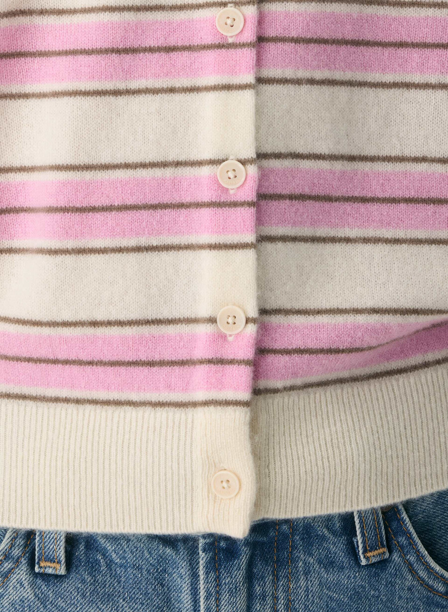 cardigan bare cashmere exemplar lght brch jlybn pnk