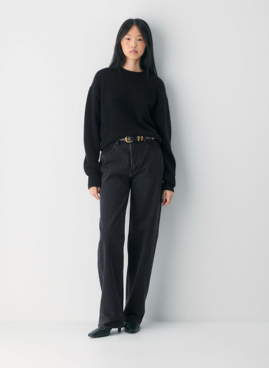 maglione essential cashmere relic nero