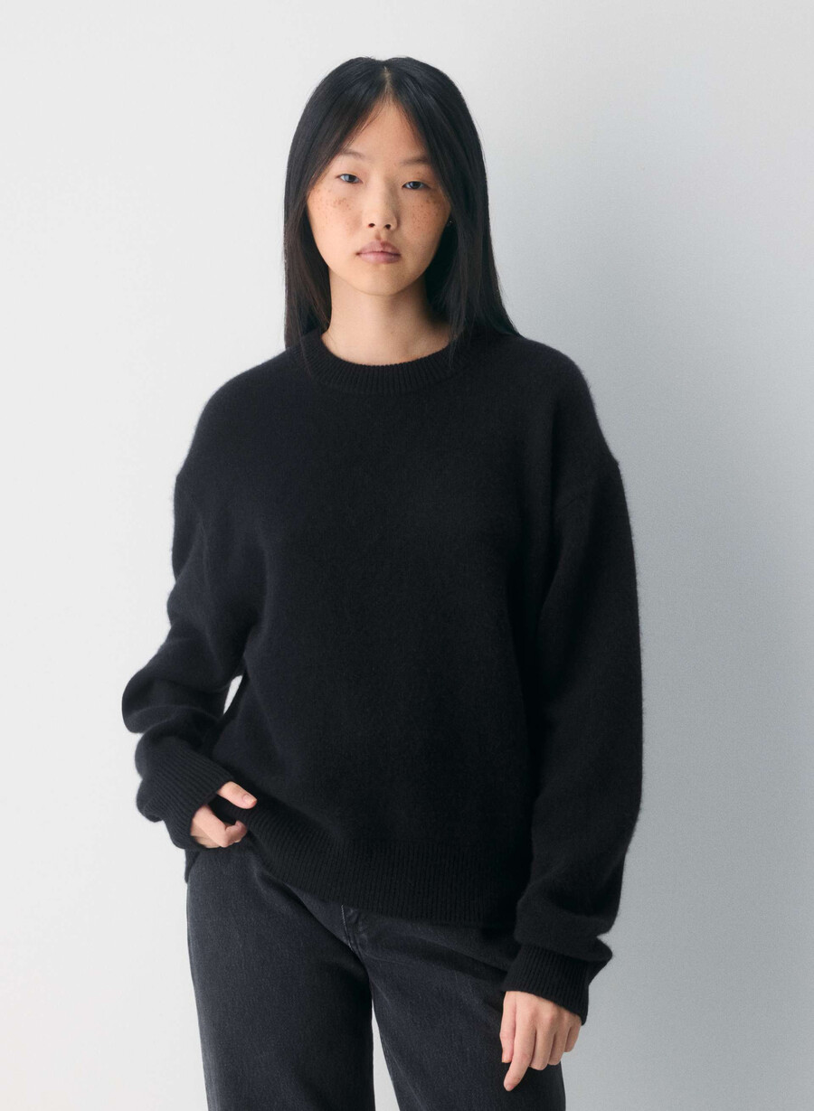 maglione essential cashmere relic nero