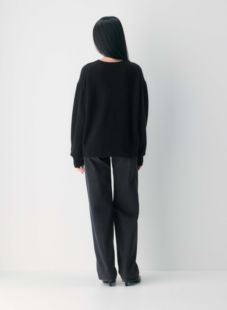 maglione essential cashmere relic nero