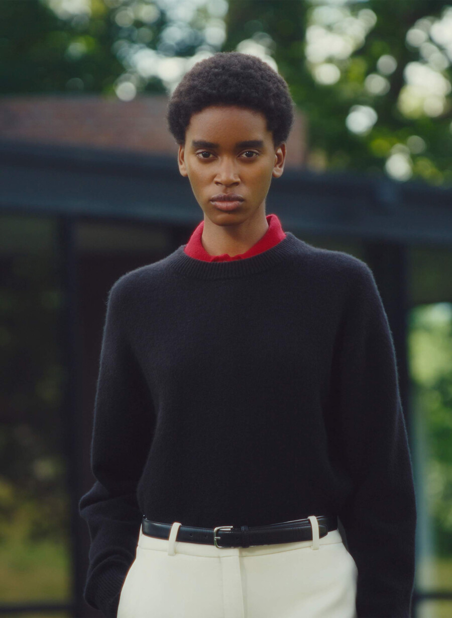 maglione essential cashmere relic nero