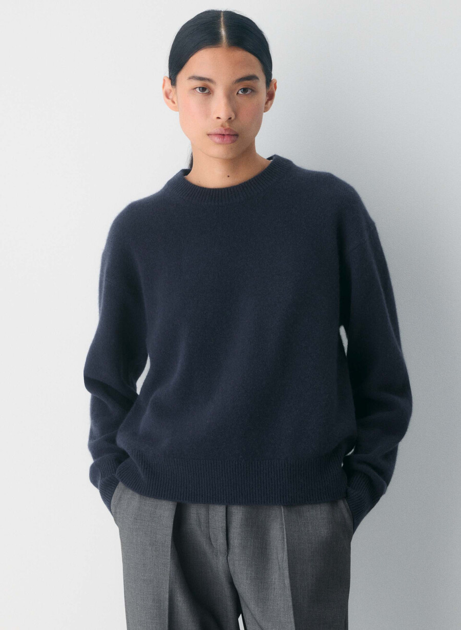 maglione essential cashmere relic dark navy