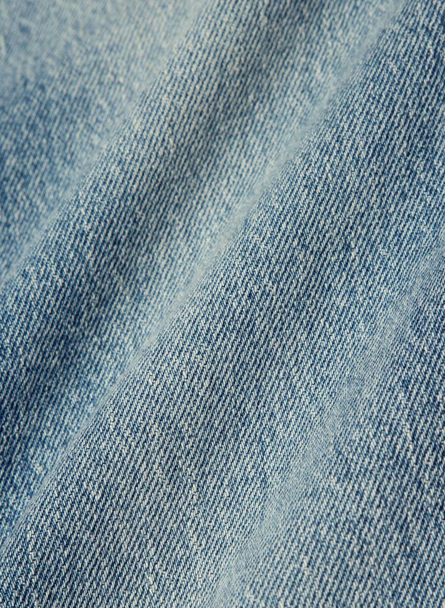 denim forum remy curve-fit hi-rise wide jean vintage blu medio
