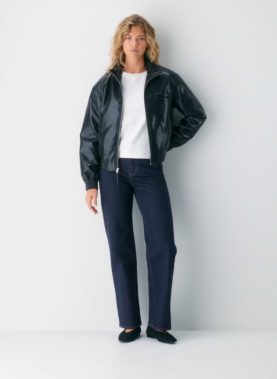 denim forum remy curve-fit hi-rise wide jean vintage blu scuro