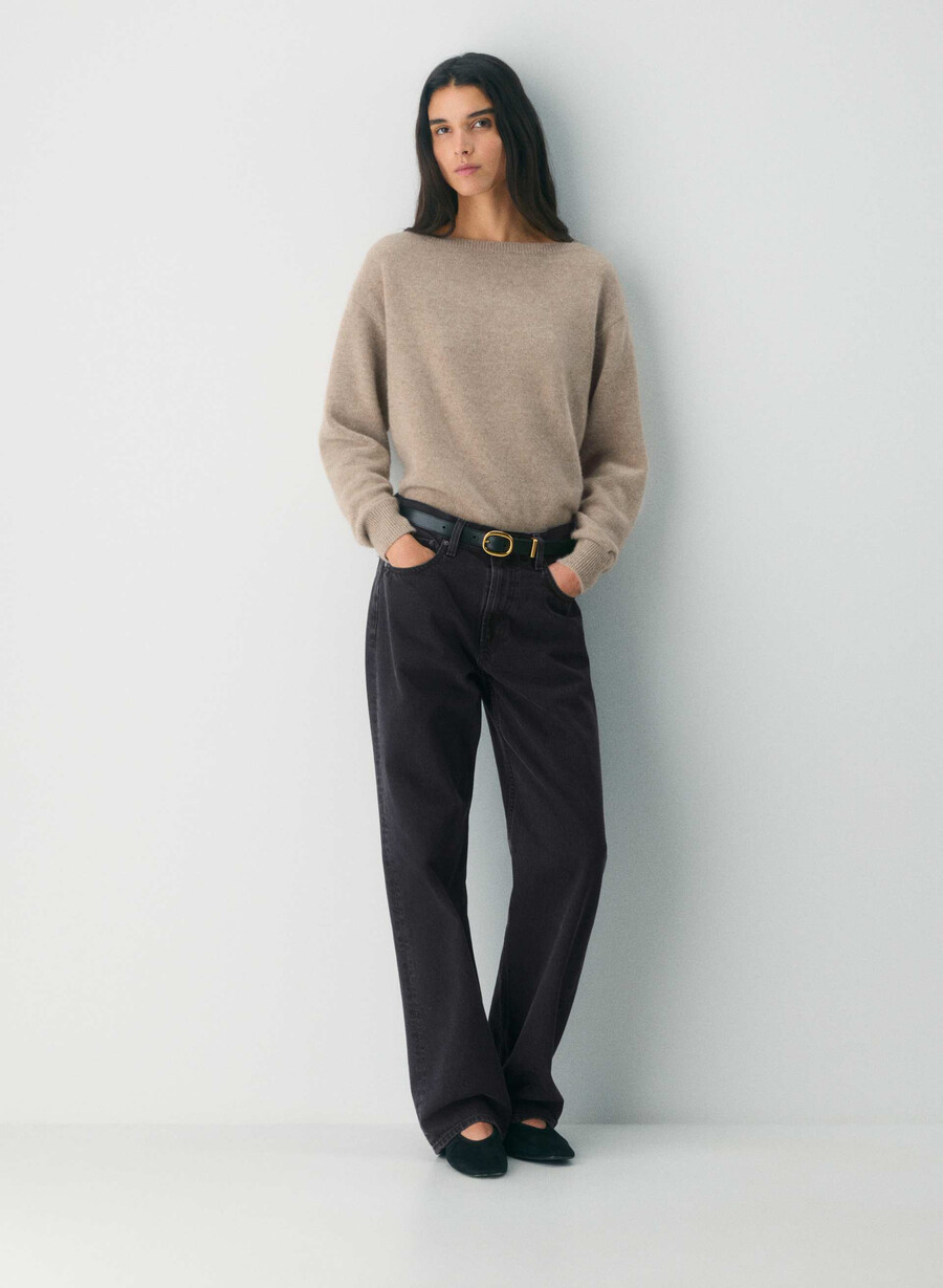 maglione essential cashmere nuance non tinto hthr nmd taupe