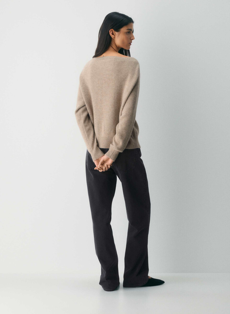 maglione essential cashmere nuance non tinto hthr nmd taupe