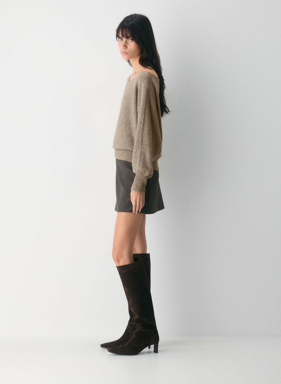maglione softspoke rhoda heather nomad taupe