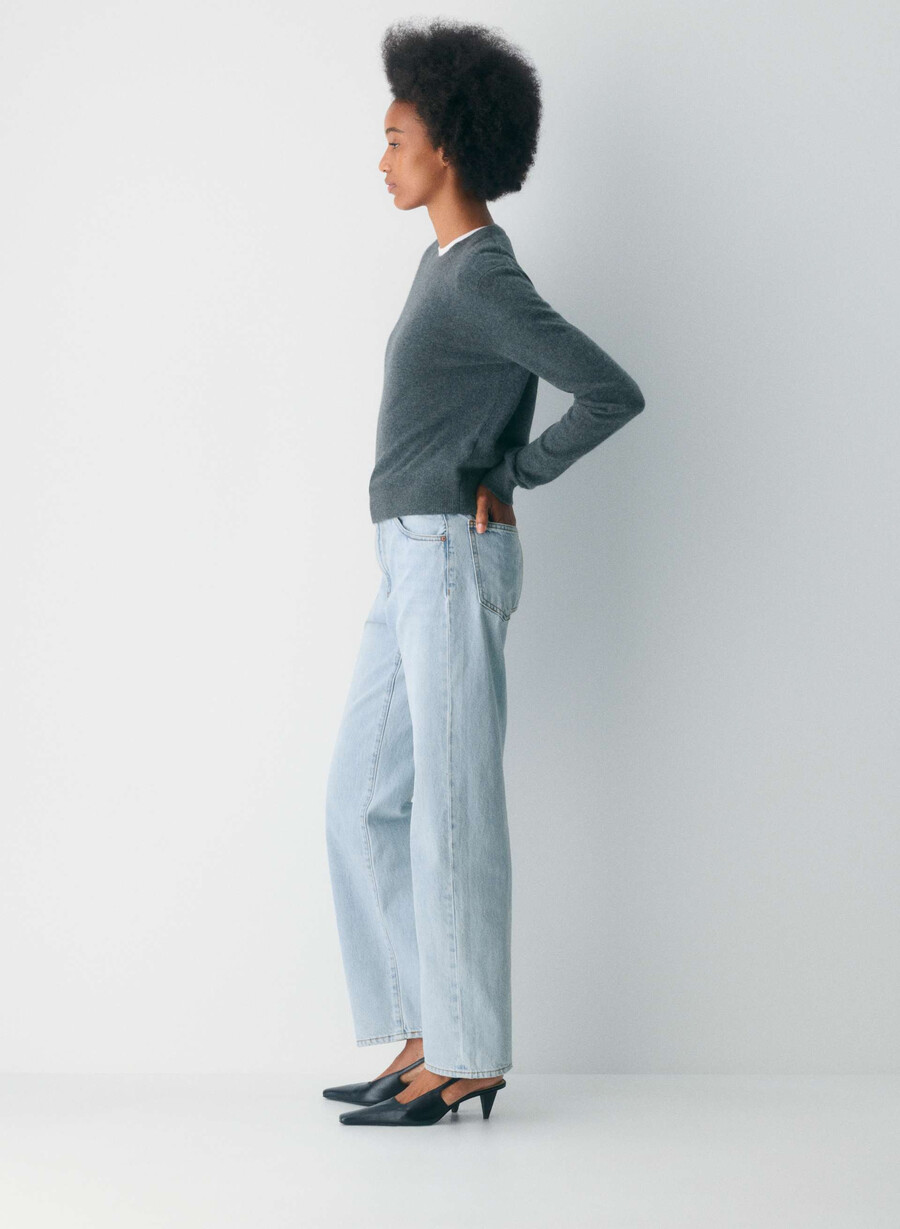denim forum the 90s marlo hi-rise baggy jean 15 yrs brl thr bleu