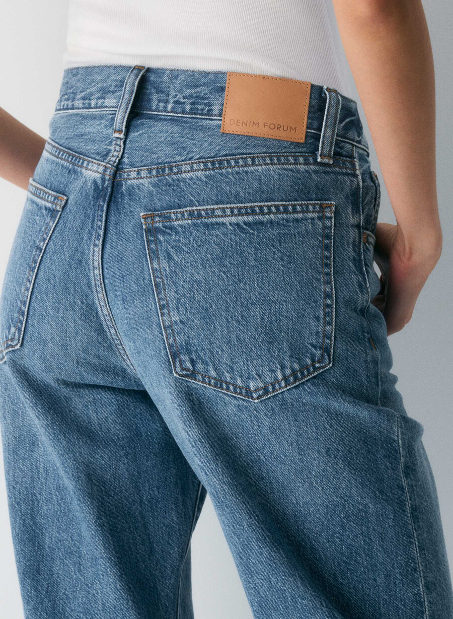 denim forum jeans larghi a vita alta marlo anni 90 5 anni kiss n tell bl
