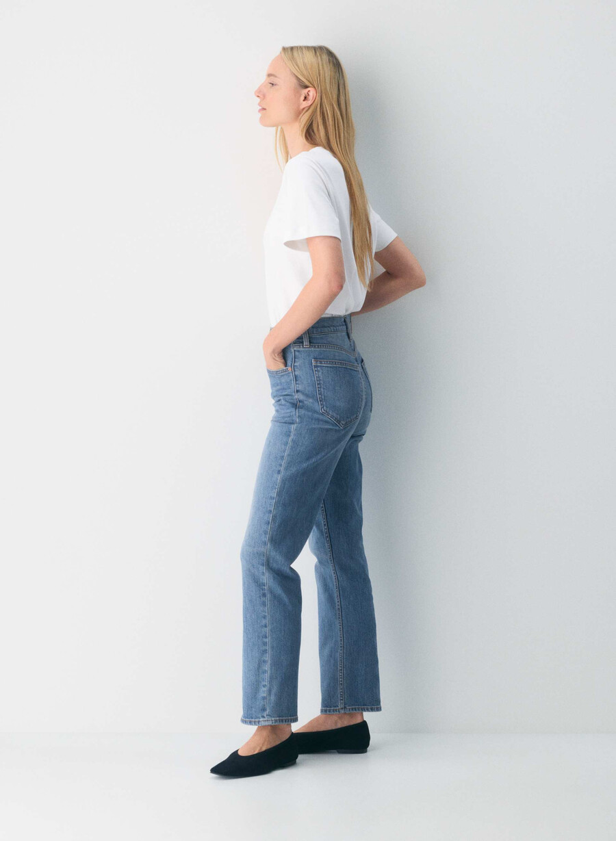 denim forum the arlo hi-rise straight jean 5 yrs kiss n tell bl