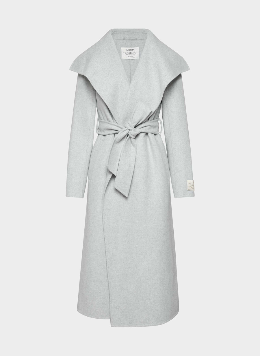 cappotto portfolio double face - luxe wool cashmere heather chrome