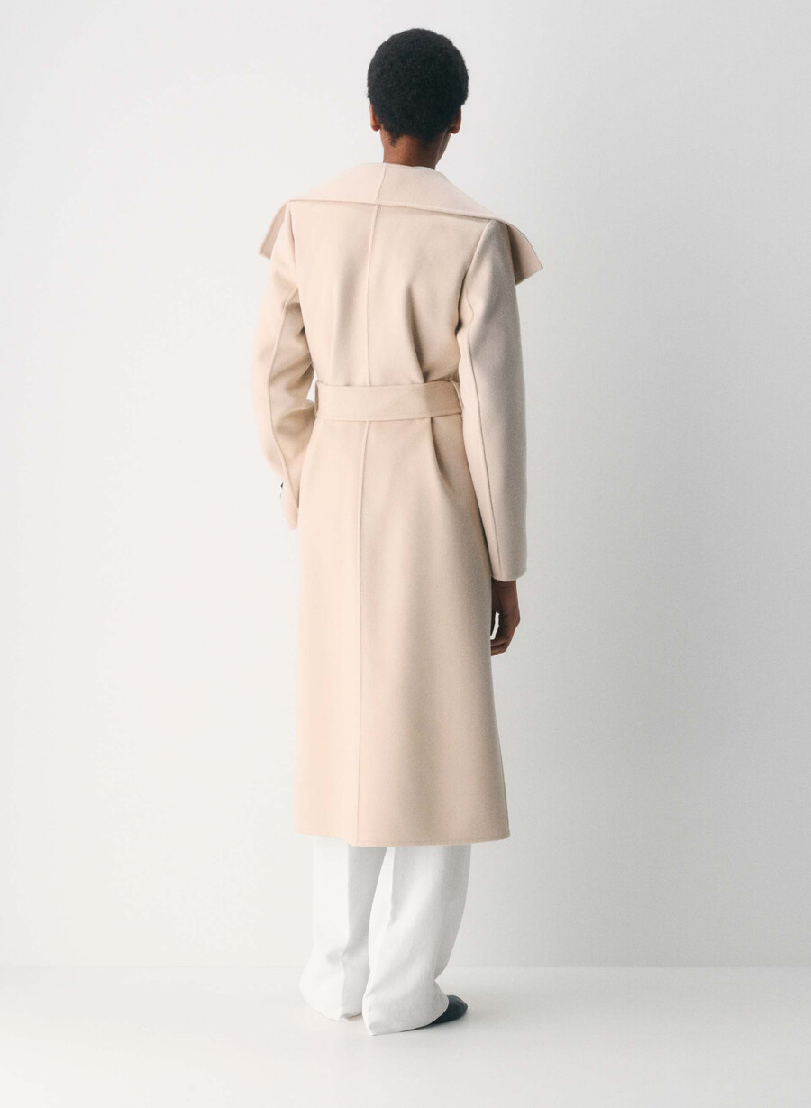 cappotto portfolio double face - luxe wool cashmere heather chrome