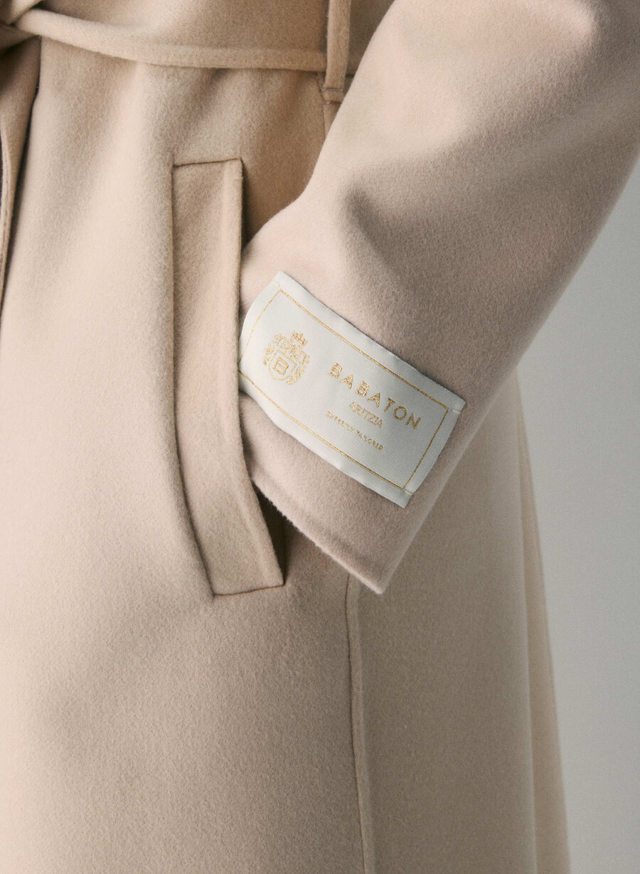 cappotto portfolio double face - luxe wool cashmere heather chrome