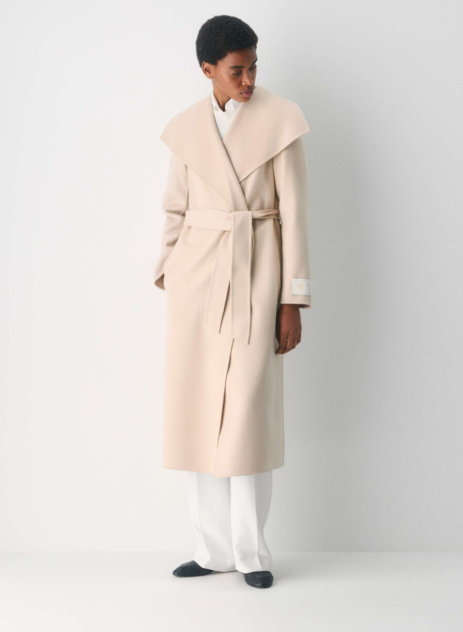 cappotto portfolio double face - luxe wool cashmere heather chrome