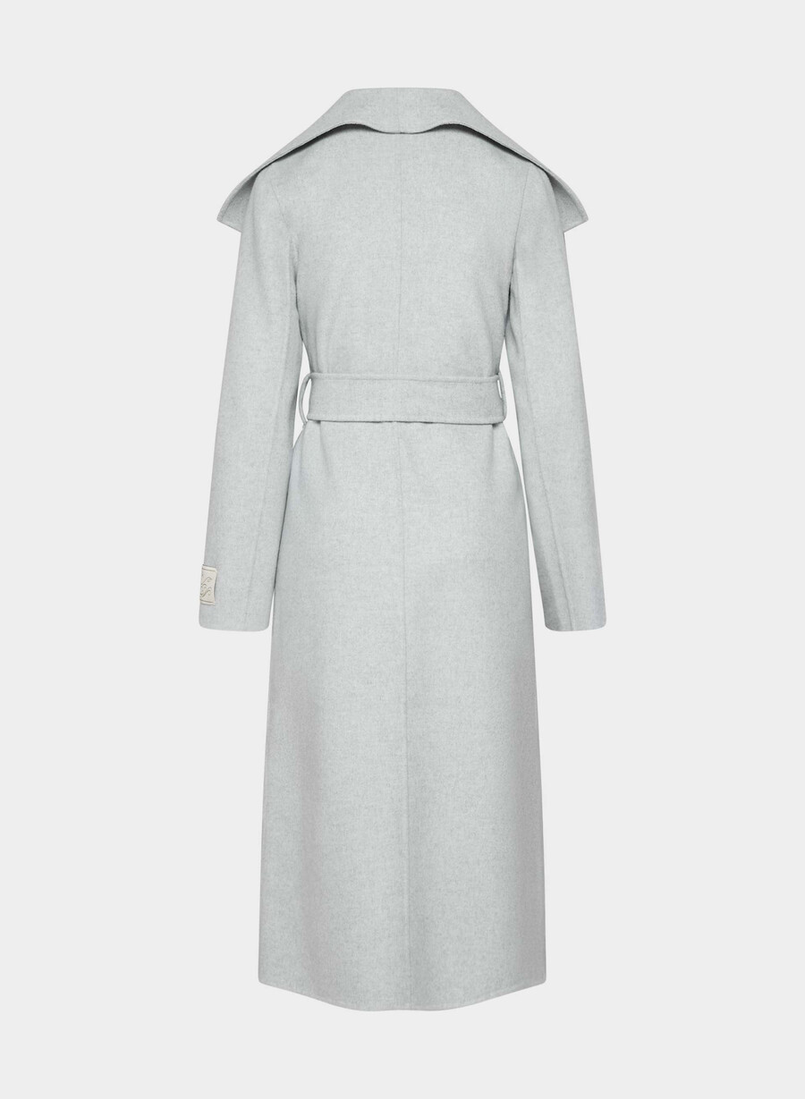 cappotto portfolio double face - luxe wool cashmere heather chrome