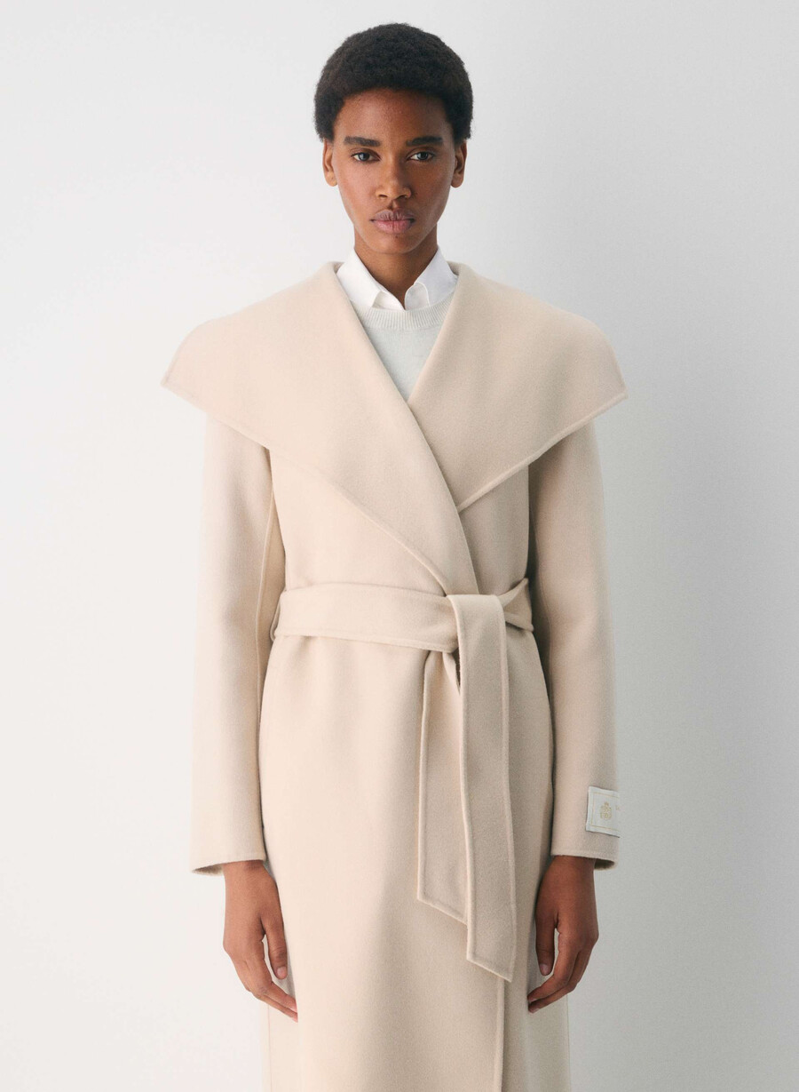 cappotto portfolio double face - luxe wool cashmere heather chrome