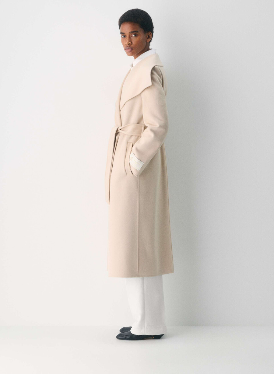 cappotto portfolio double face - luxe wool cashmere heather chrome