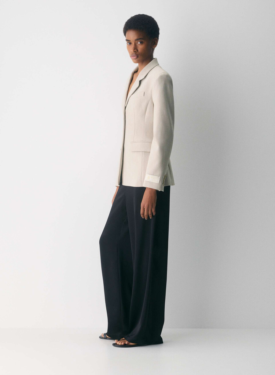 standout blazer - ressential heather matte pearl