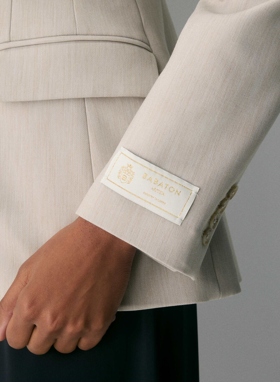 standout blazer - ressential heather matte pearl