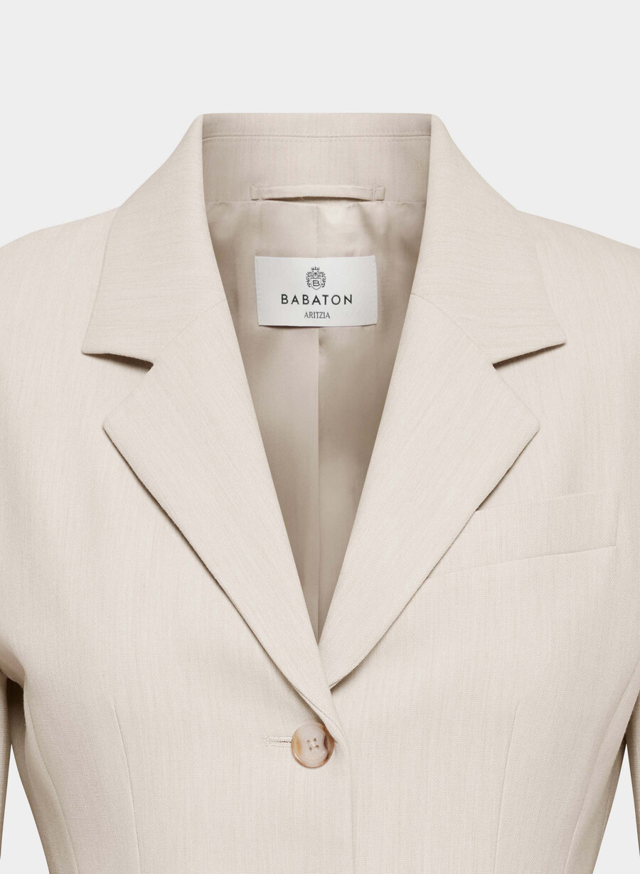 standout blazer - ressential heather matte pearl